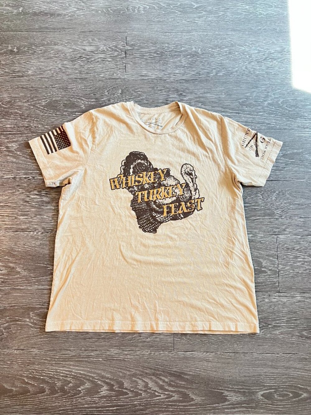 Grunt Style "WTF" T-Shirt, Tan, XXL